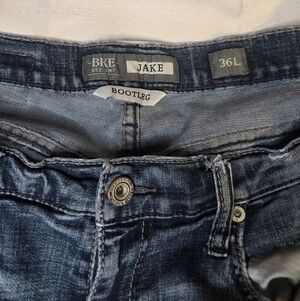 VTG BKE Denim Y2K Buckle Jeans Jake Bootleg Damaged Distressed Mens